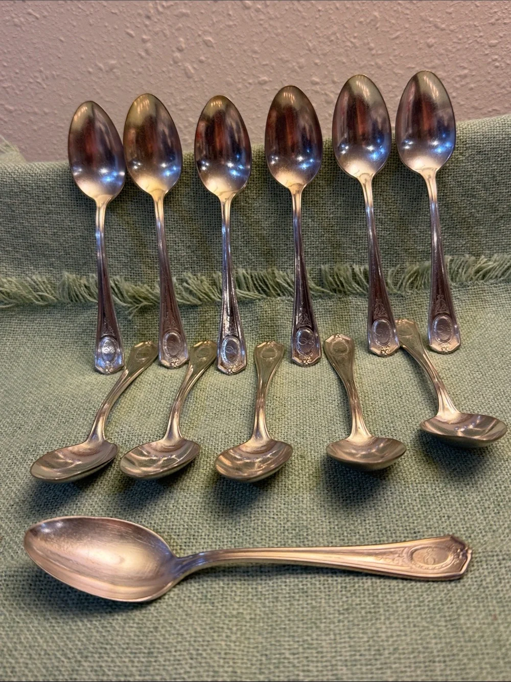 Silver-Tone Stainless Steel Teaspoons- Set of 12